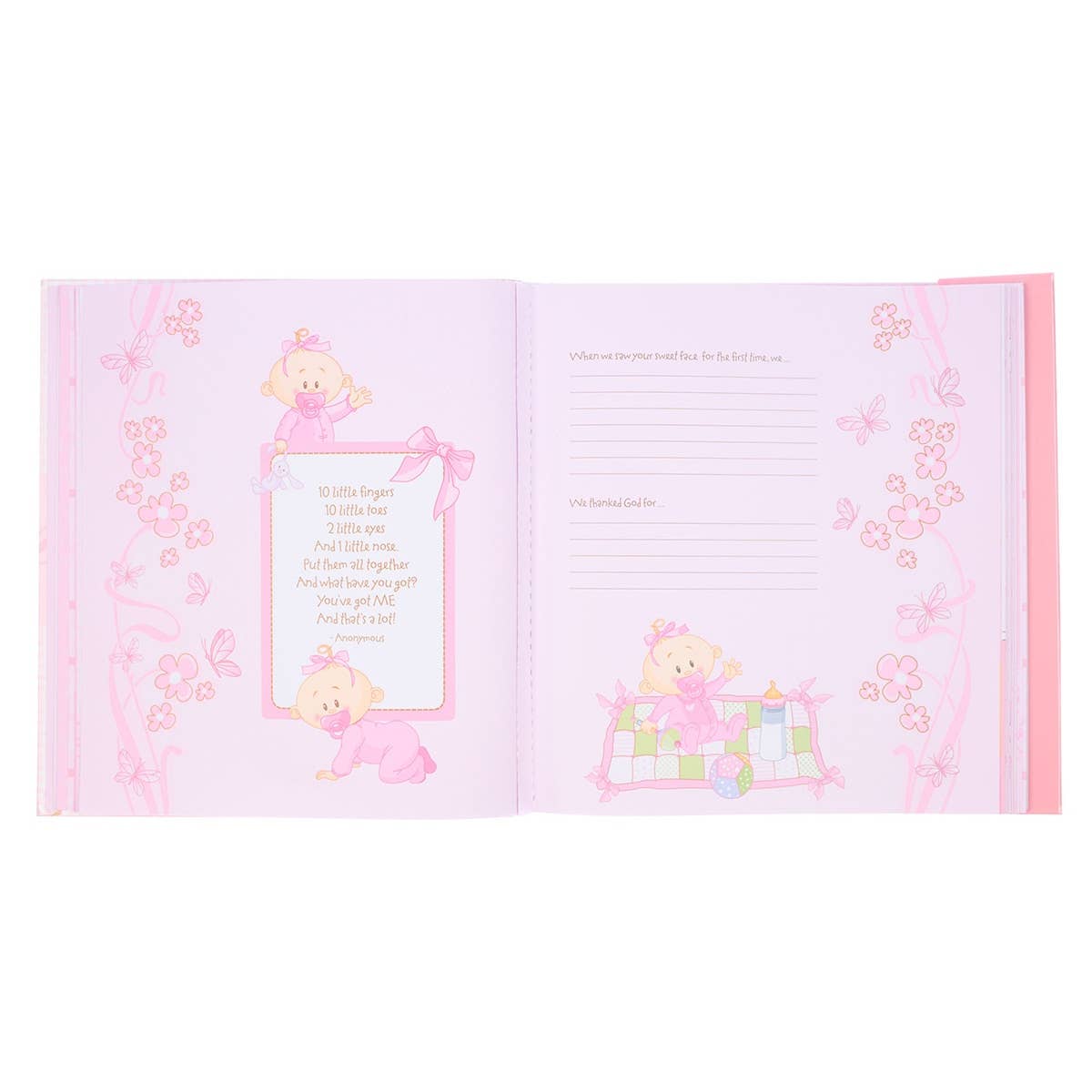 Christian Art Gifts - Wholesale Memory Book - Kids & Baby - Memory Book Our Baby Girl Padded Hardcover8