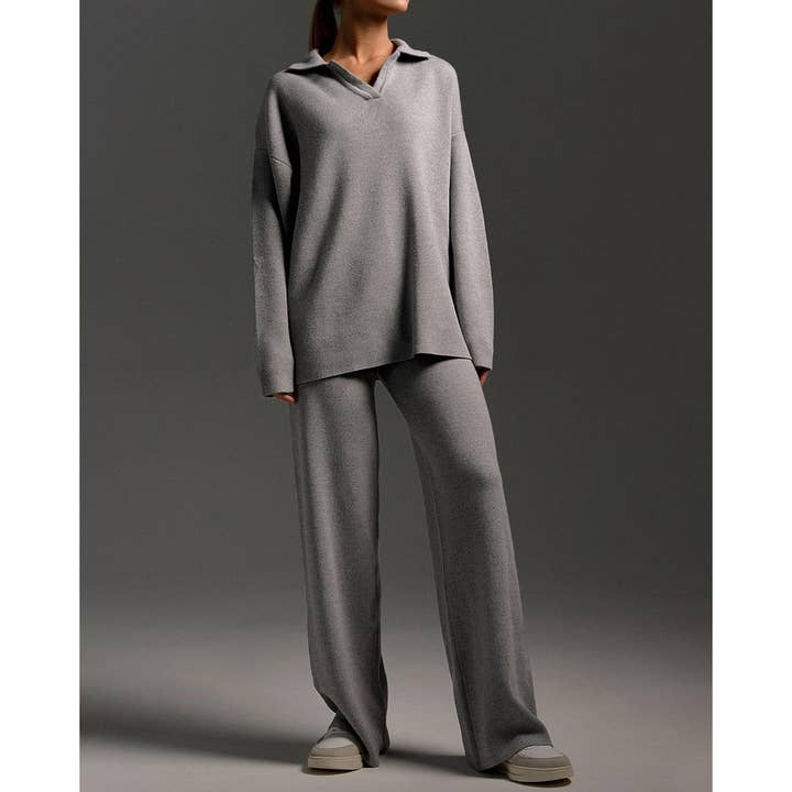 Mapcie - Wholesale Top & Pant Set (NOT Loungewear) - Women's - Long sleeve top and long pants sweater set6