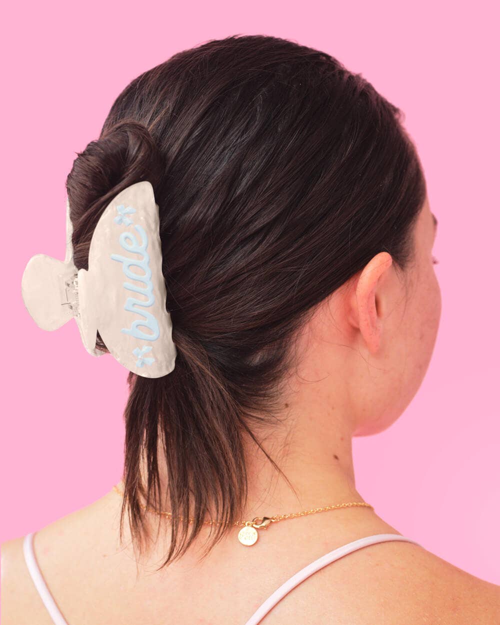 xo, Fetti - Wholesale Hair Clip - Women's - Something Blue Bride Clip - pearl acrylic claw clip6