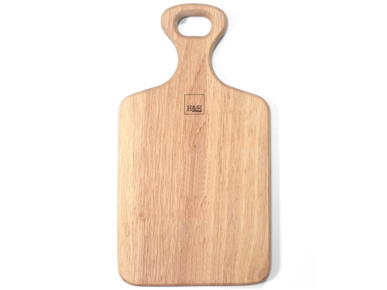 H&H - Wholesale Cutting Board - Light Wood Rectangular Cutting Board With Handle 17X35Cm0