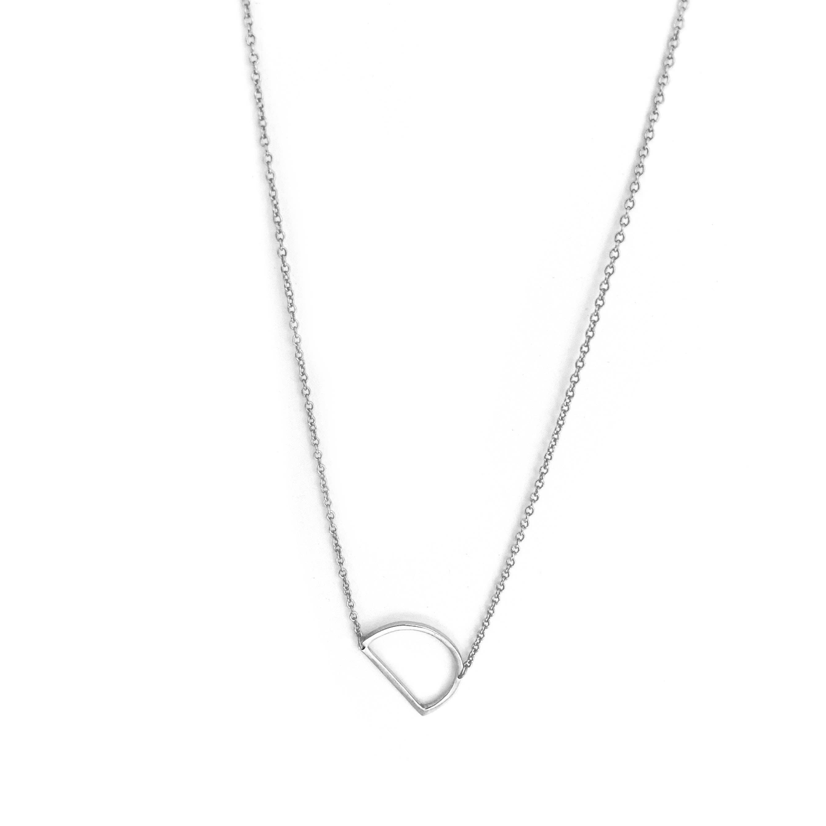 Marlyn Schiff - Wholesale Pendant/Charm Necklace - sterling silver sideways initial necklace2