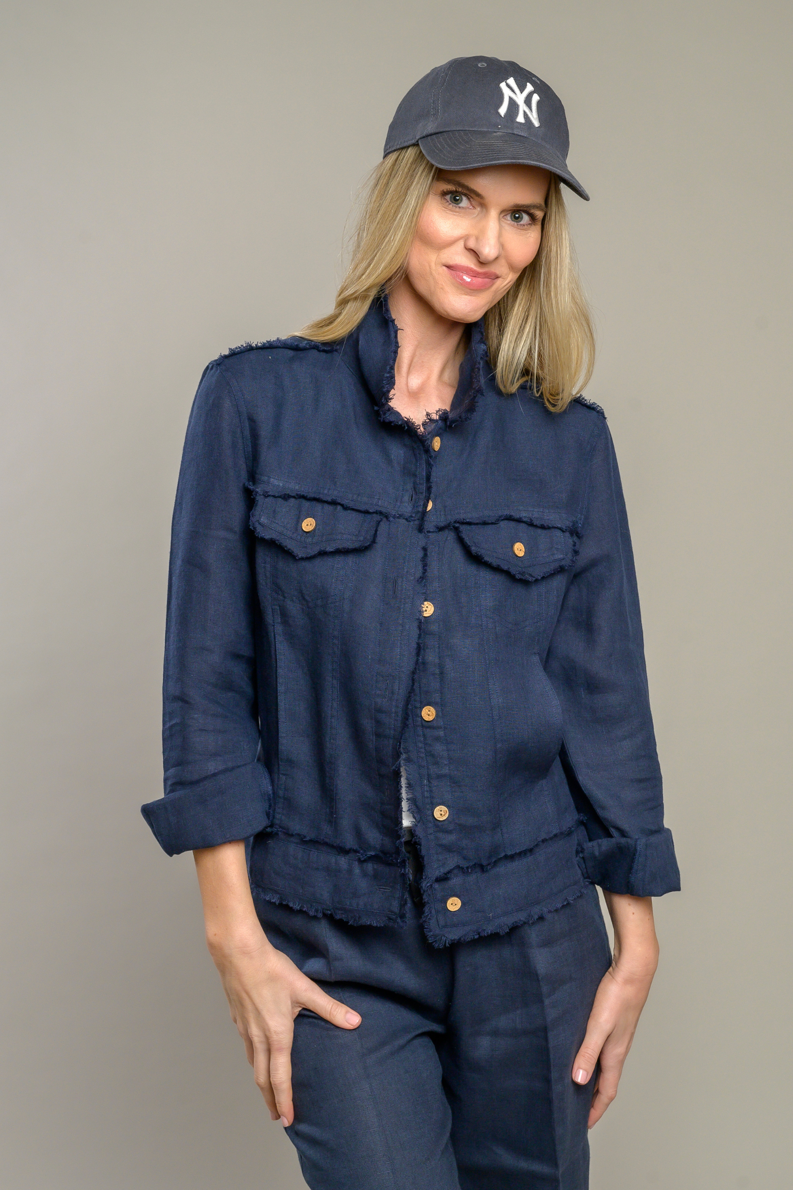 Arte Italica & Crown Linen Designs – wholesale Jacket – Women's – Jessie Linen Jacket - New Color3