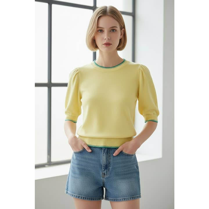 FARVET BLANKCET SYET SWEATER for engroshandel hos STACCATO