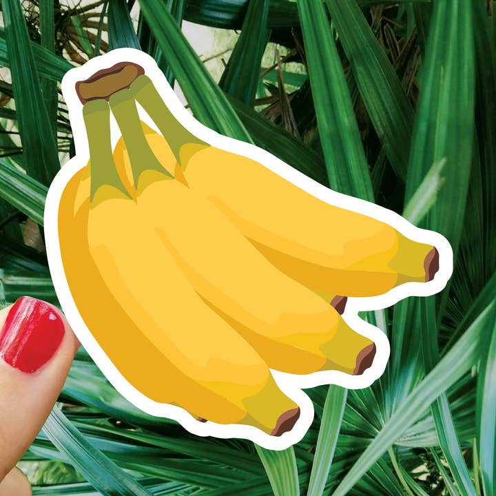 Banana Bunch Sticker voor wholesale door Bee Beachey Designs