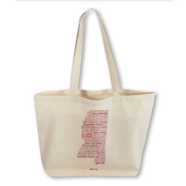 Sac fourre-tout en toile Mississippi Do Whimsy pour la vente par Works of Heart