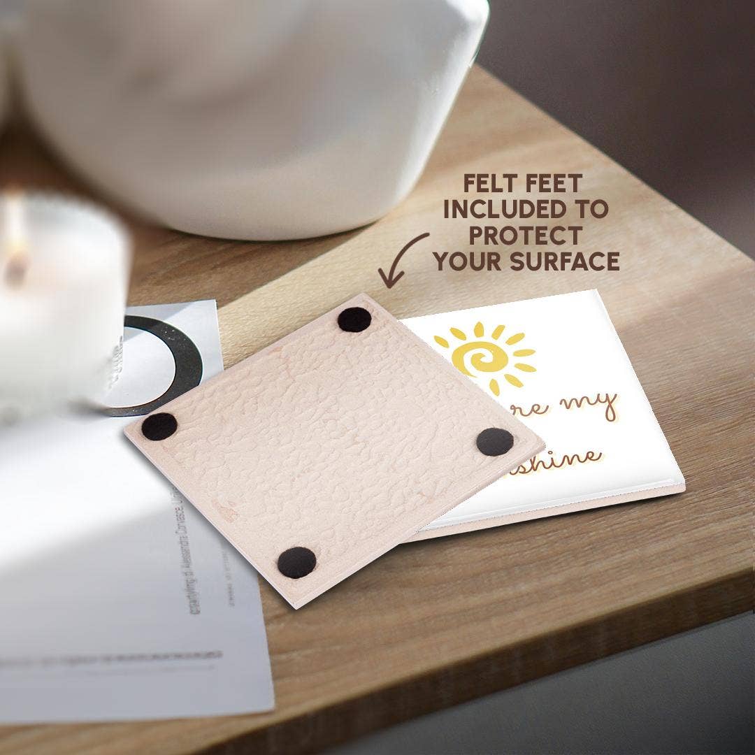 3dRose - Wholesale Coasters - 3dRose, Image of a Sun with Text of You are my sunshine, Coaster3