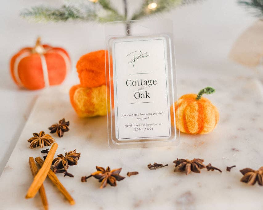 Prenti - Luxury, Non-Toxic Home Fragrance - Wholesale Wax Melt - Cottage and Oak Wax Melt