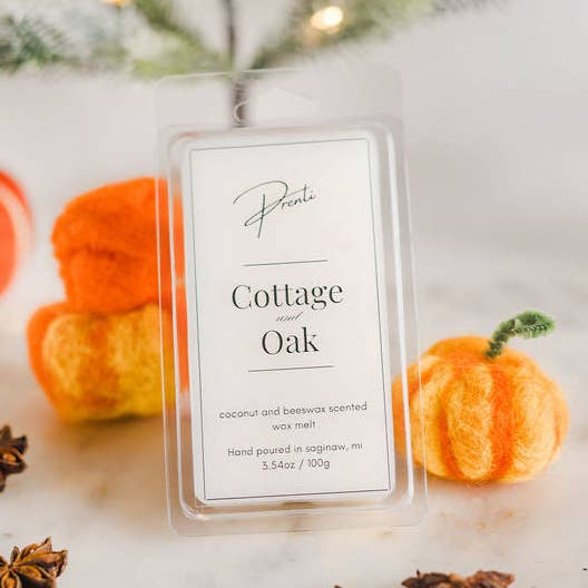 Prenti - Luxury, Non-Toxic Home Fragrance - Wholesale Wax Melt - Cottage and Oak Wax Melt0