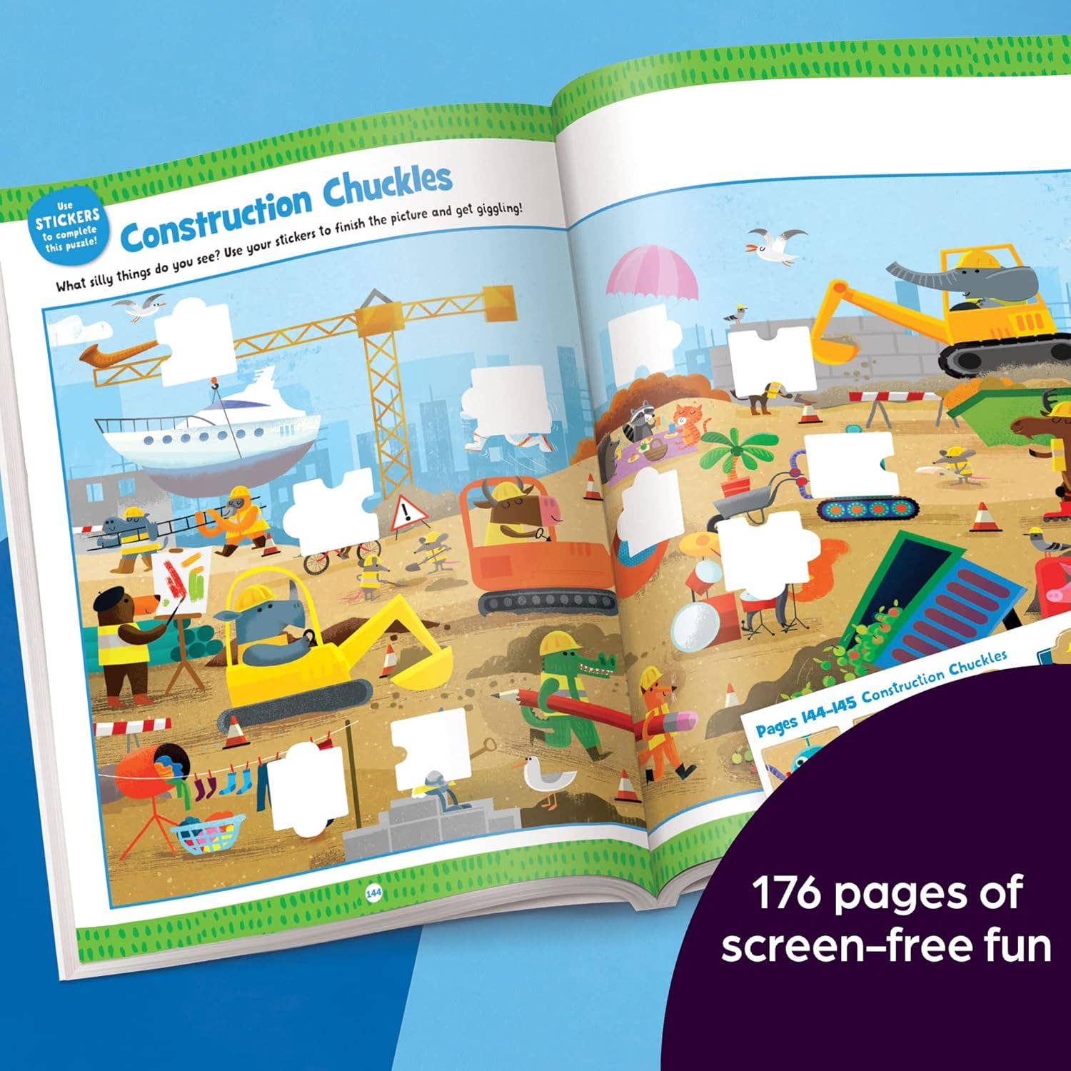 Highlights for Children - Wholesale Coloring & Activity Book - Kids & Baby - Jumbo Book of Sticker Puzzles5