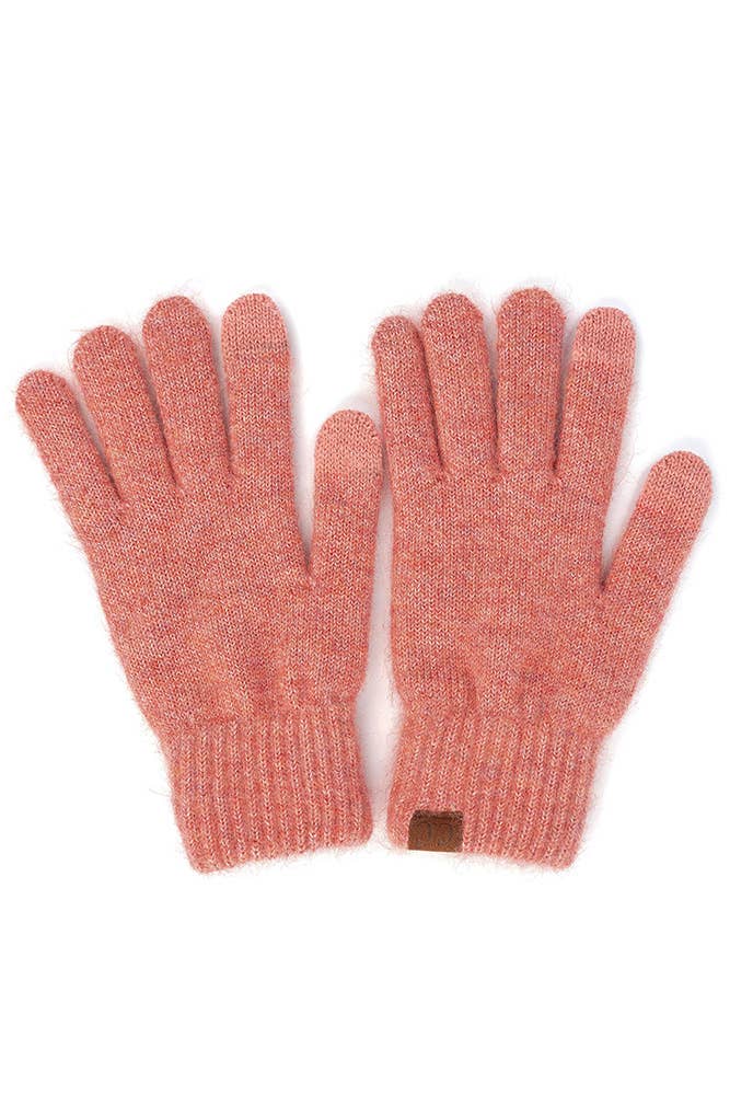 Hana - Wholesale Gloves - Women's - C.C Heather Knit Plain Gloves9