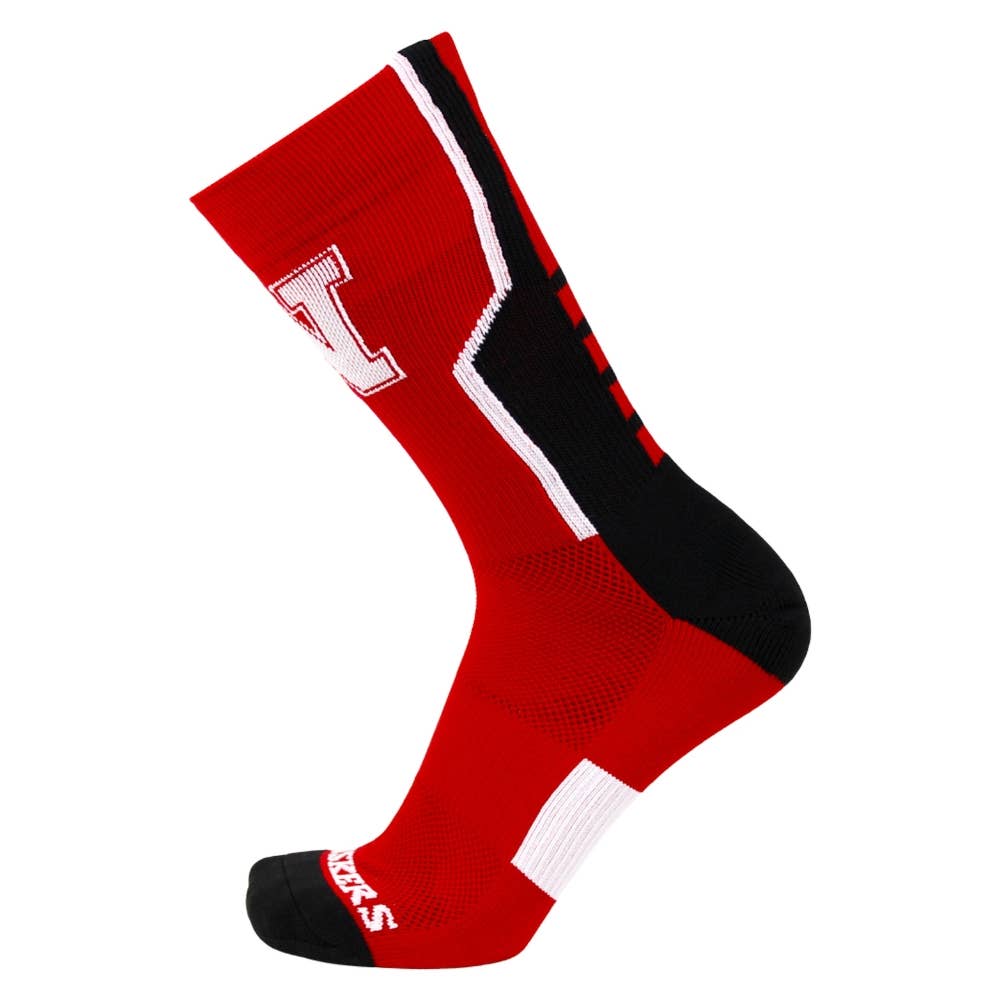 Donegal Bay - Wholesale Socks - Unisex - Nebraska Cornhuskers Red Sports Performance Socks1