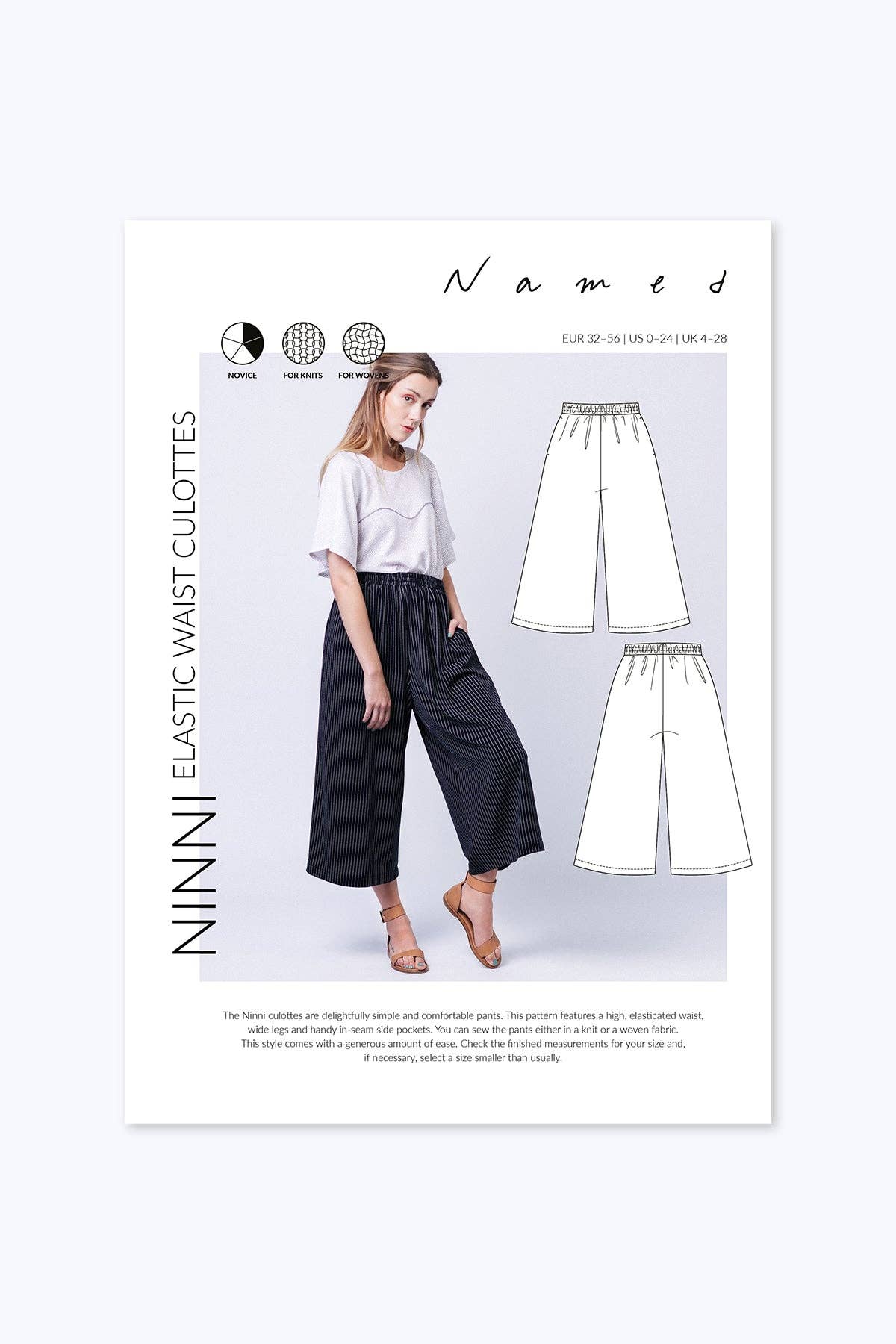 Named Clothing Finland Oy – Großhandel Bastel-Nähset – Ninni Culottes mit elastischem Bund6