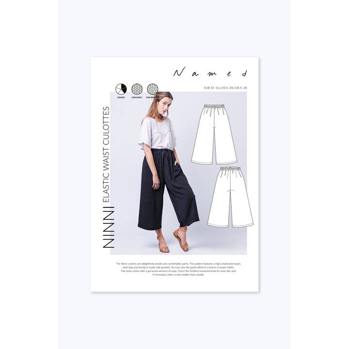 Named Clothing Finland Oy – Engroshandel DIY-sysæt – Ninni culottes med elastisk talje6