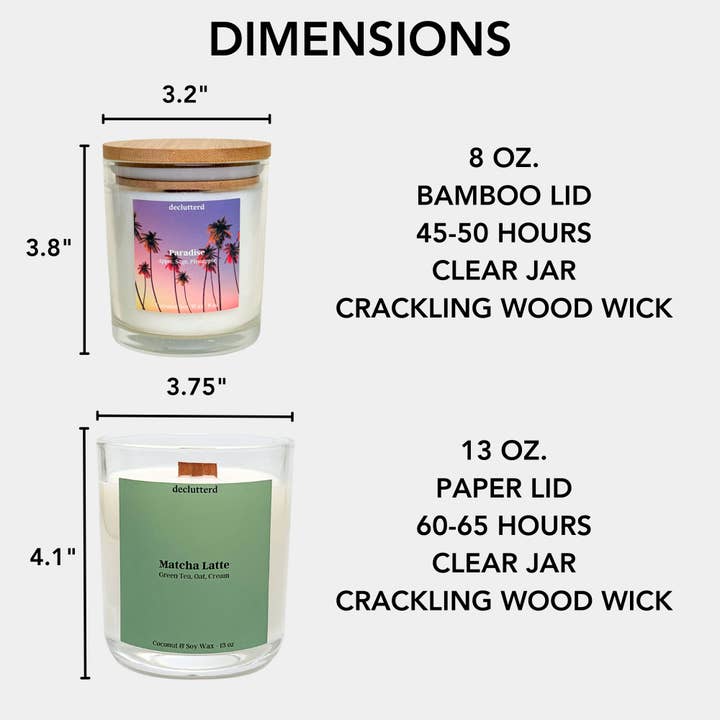 declutterd - Wholesale Jar/Filled Candle - Candle Wood Wick Stillness Non Toxic Coconut Soy Wax2