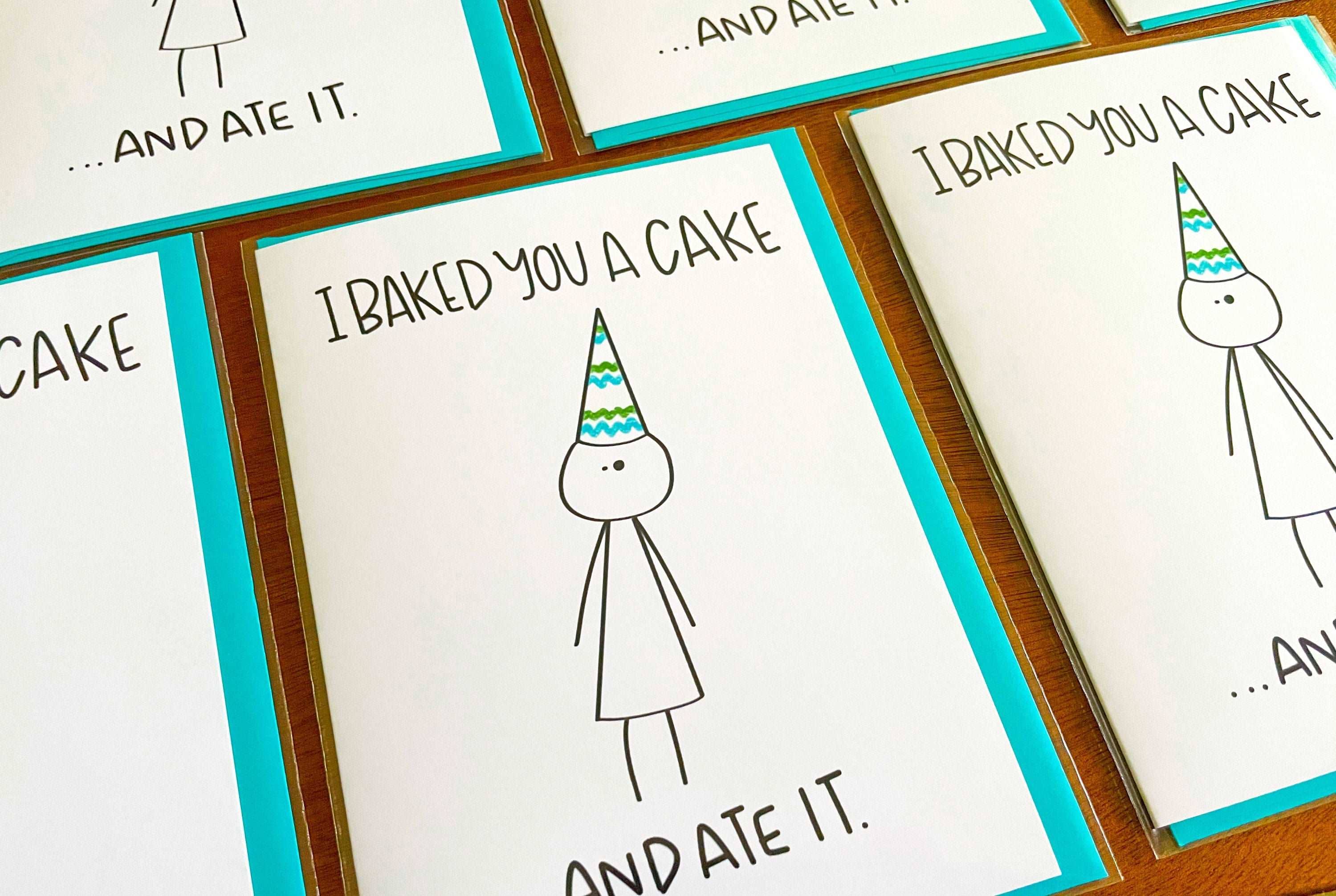 Stone Donut Design, LLC – Engroshandel Fødselsdagskort – Bagte dig en kage Sjov fødselsdagskort af StoneDonut Design2