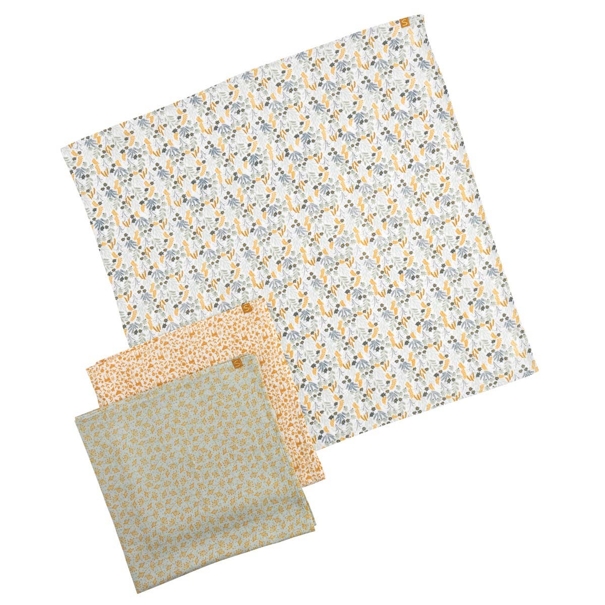 Sauthon - Wholesale Swaddle - Baby - BOX OF 3 ORGANIC DIAPERS LET'S GO FOR A WALK2