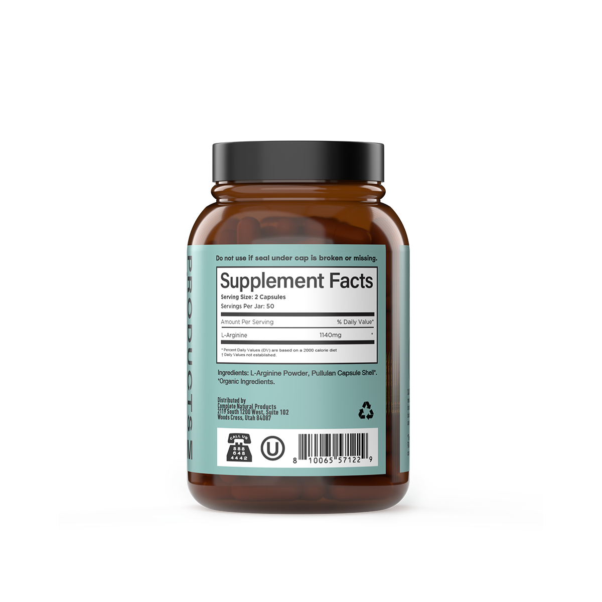 Complete Natural Products - Wholesale Oral Supplement/Vitamin - L-Arginine Capsules2