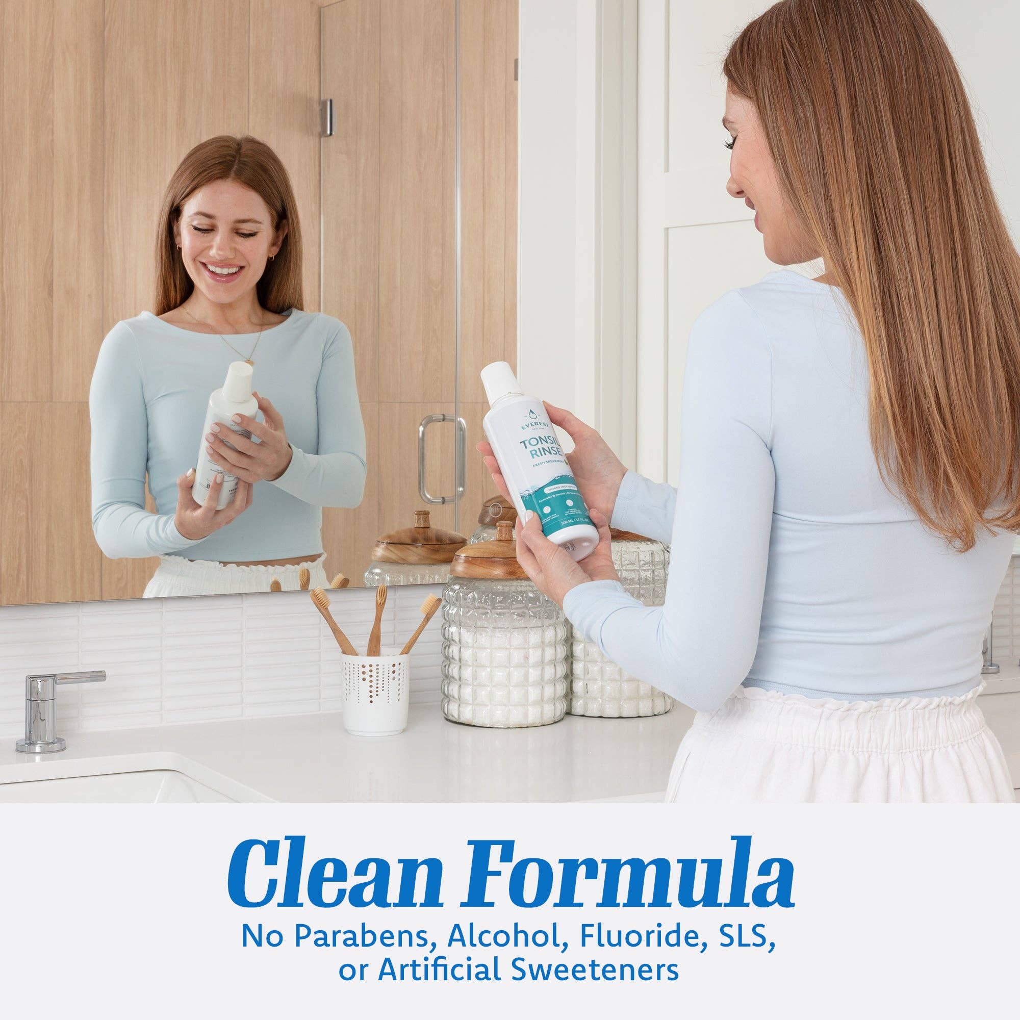 Everest oral Care – wholesale Munvatten – Everest Natural Tonsil Stone Munskölj 500 ml - Spearmint6