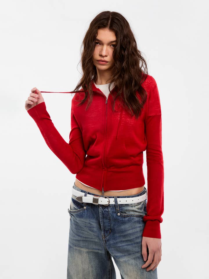 CUBIC Wool Zip-Up Hoodie for wholesale by CUBIC