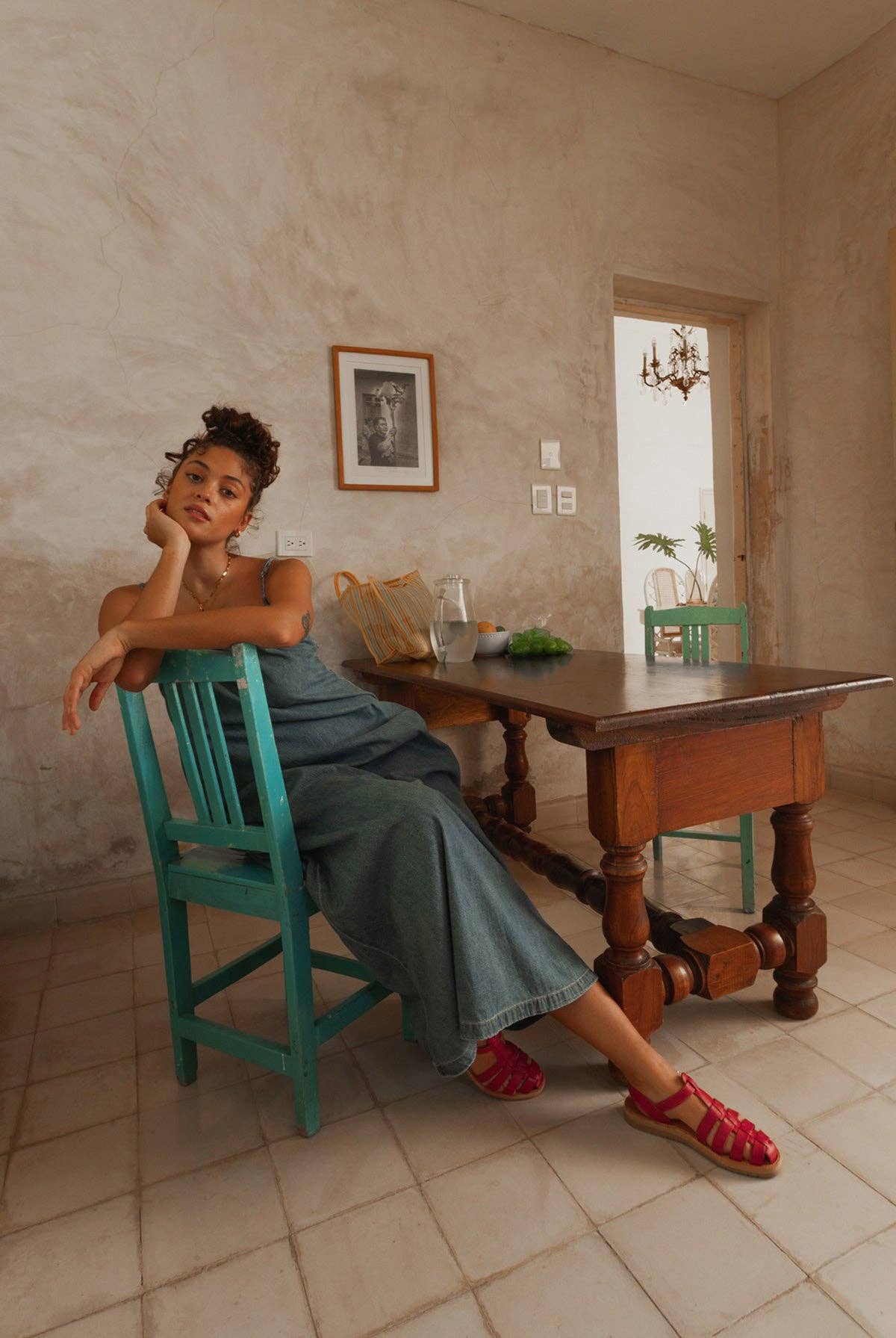 Mexas EU - Wholesale Sandals - Women's - CHILAQUILES ROJOS - Women's red leather fisherman sandals3