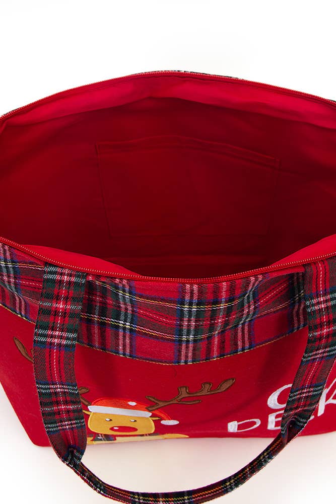 Hana – wholesale Tote bag – Women's – OH DEER Reindeer Christmas Holiday Tote Bag9
