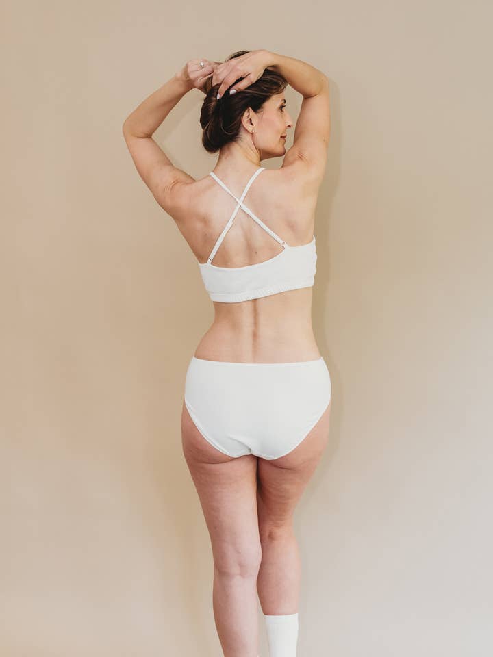 Q for Quinn - Wholesale Bralette - Women's - Women's Criss-Cross Bralette - 100% Organic Cotton5