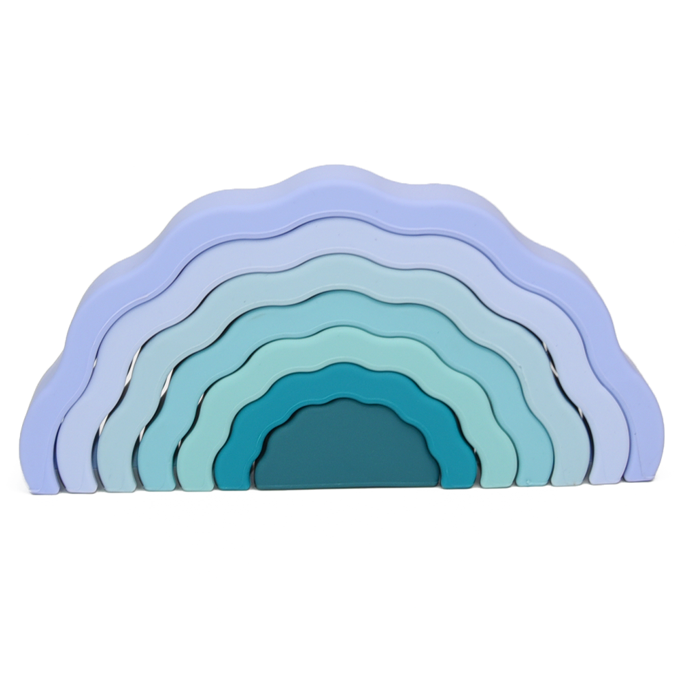 PETIKIDS - Wholesale Stacking Rings Game - Baby - Montessori educational toy - Stackable rainbow1