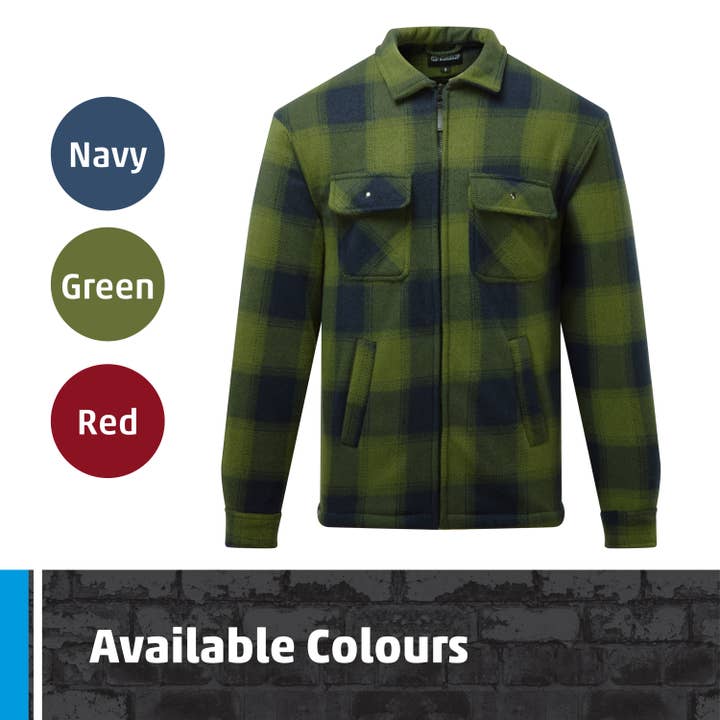 TuffStuff Workwear - Wholesale Shirt Jacket/Shacket - Men’s - Fort Portman Shacket - Microfleece, Padded, Fleece Lined5