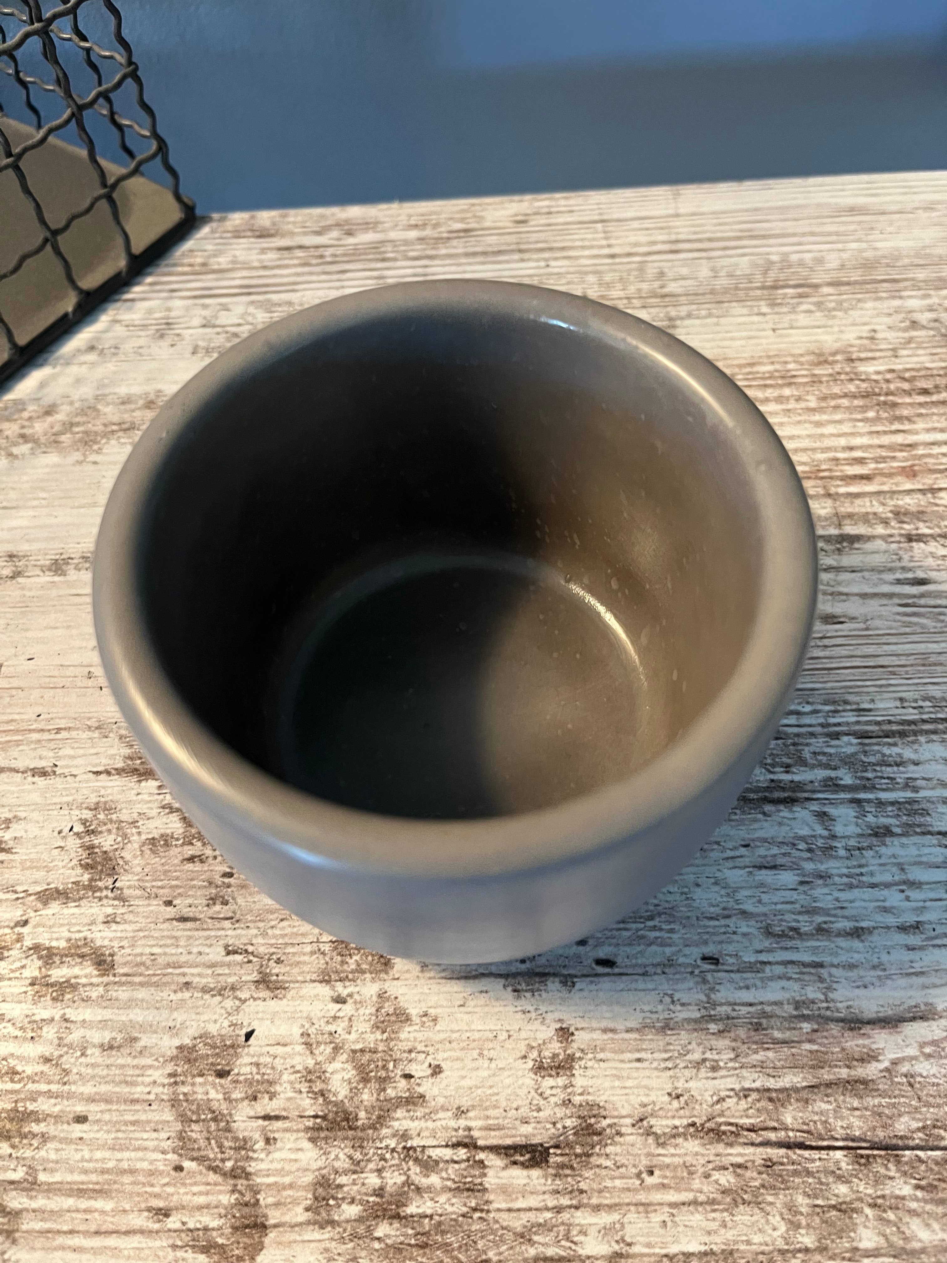 Bumblebee Candle Co. - Wholesale Candle Holder - Gray Concrete Candle Vessel - 8 oz   2