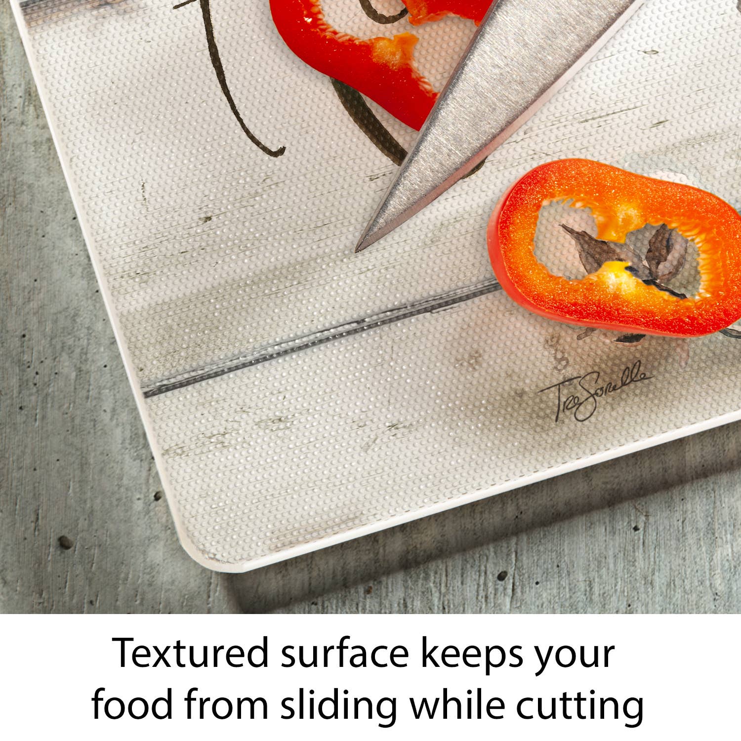 Conimar Promotions - Wholesale Cutting Board - "Cotton Boll" Tempered Glass Cutting Board 10" x 8" 1