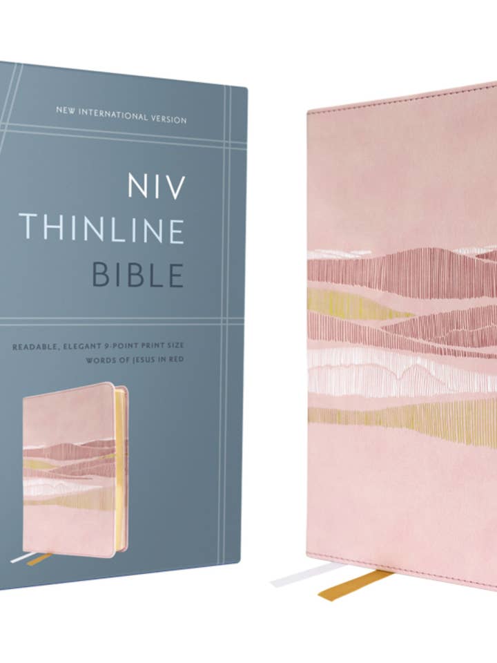NIV Thinline Bible, Leathersoft, Pink, Red Letter for wholesale by HarperCollins Christian Publishing