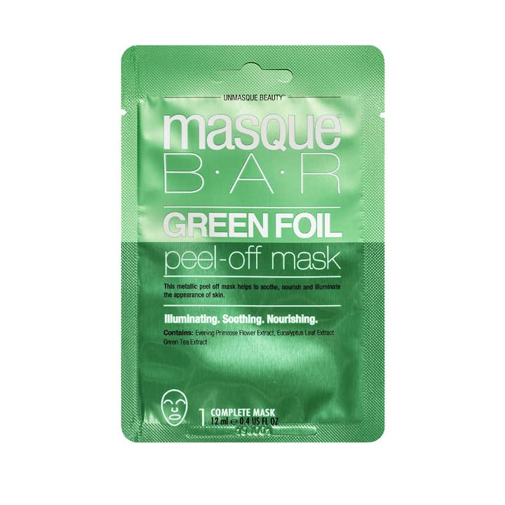 Green Foil Peel Off Mask for wholesale by Masquebar
