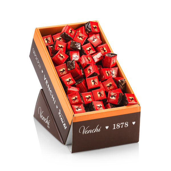 Venchi - Wholesale Chocolate - 7-Blend Espresso Dark Chocolate Cube - Italian Gourmet2