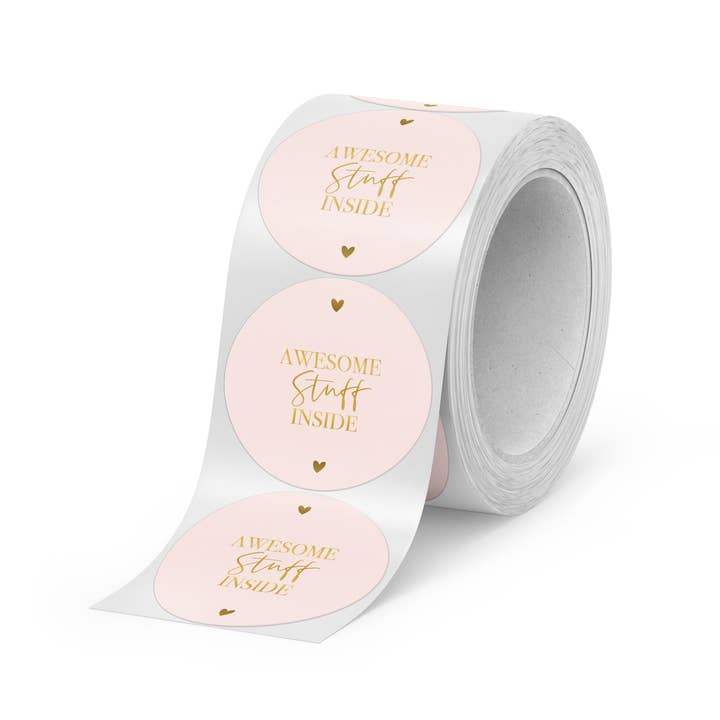 D O O S || Adesivi | 500 pezzi | Roba fantastica all'interno | Rosa per la vendita all'ingrosso da parte di STATIONERY & GIFT