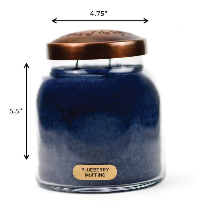 A Cheerful Giver - Wholesale Jar/Filled Candle - KOTL Papa Candle (34oz.) – Blueberry Muffins