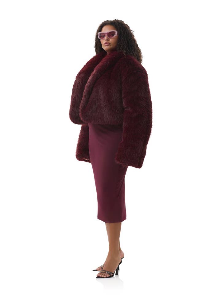 Stephanie Fur Jacket - Port Royal for wholesale on Faire5