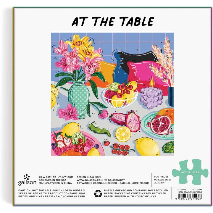 Chronicle Books - Wholesale Puzzle - Adult - At the Table 500 Piece Puzzle