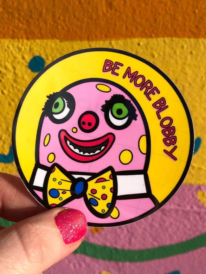 Autocollant "Soyez plus Blobby" - Lot de 4 pour la vente par PaintsPylons