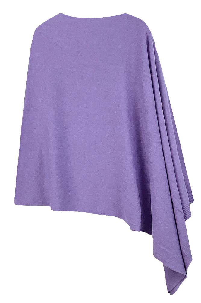 Hana - Wholesale Poncho - Women's - Solid Scarf Poncho0