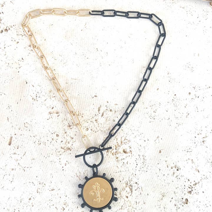 VB&CO Designs Handmade Jewelry - Wholesale Pendant/Charm Necklace - Mixed metal bee queen fleur de lis horse coin jewelry10