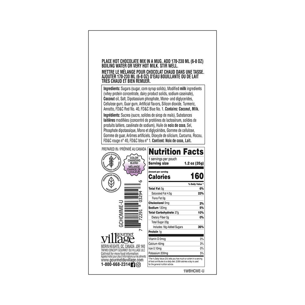 Gourmet Du Village - Wholesale Hot Cocoa Mix/Kit - Mini Hot Choc Mermaid (Purple)2