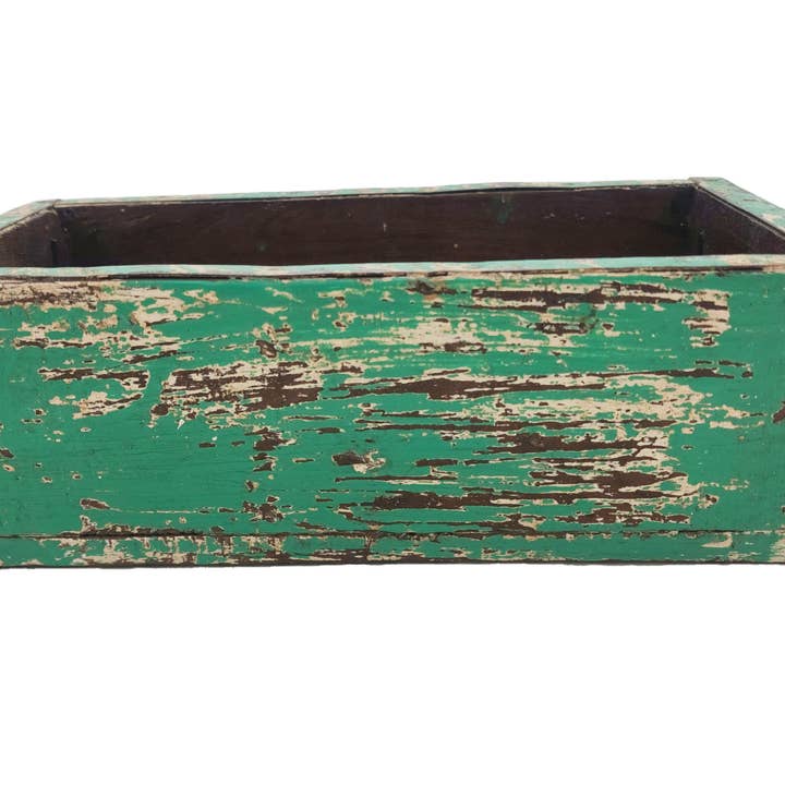Vintage Addiction - Wholesale Planter Box - Green Vintage Brick Mould/Wooden Planter6
