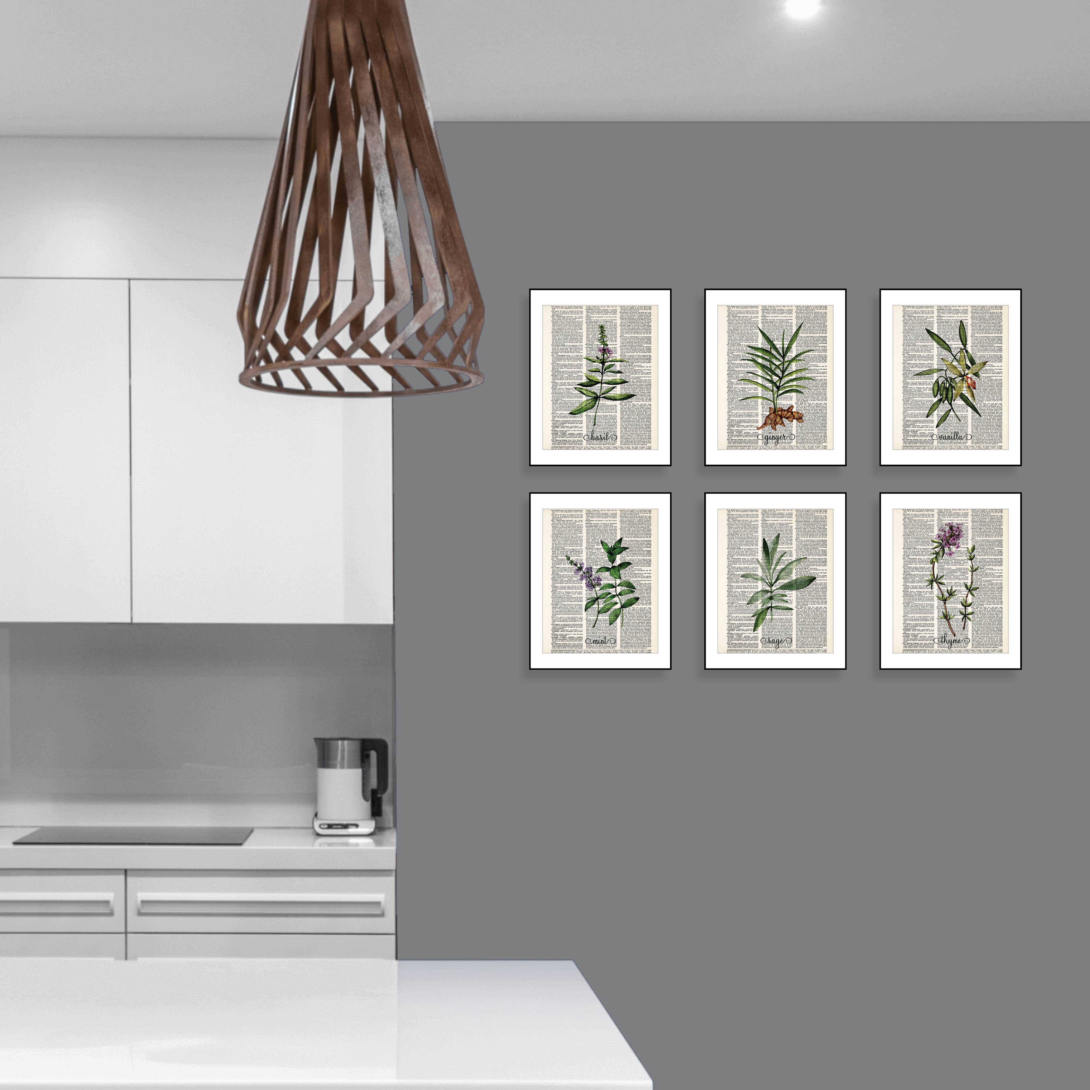 Blue Twist & Co - Wholesale Art Print - Botanical Ginger Print- Kitchen Art, Natural Medicine, Art2