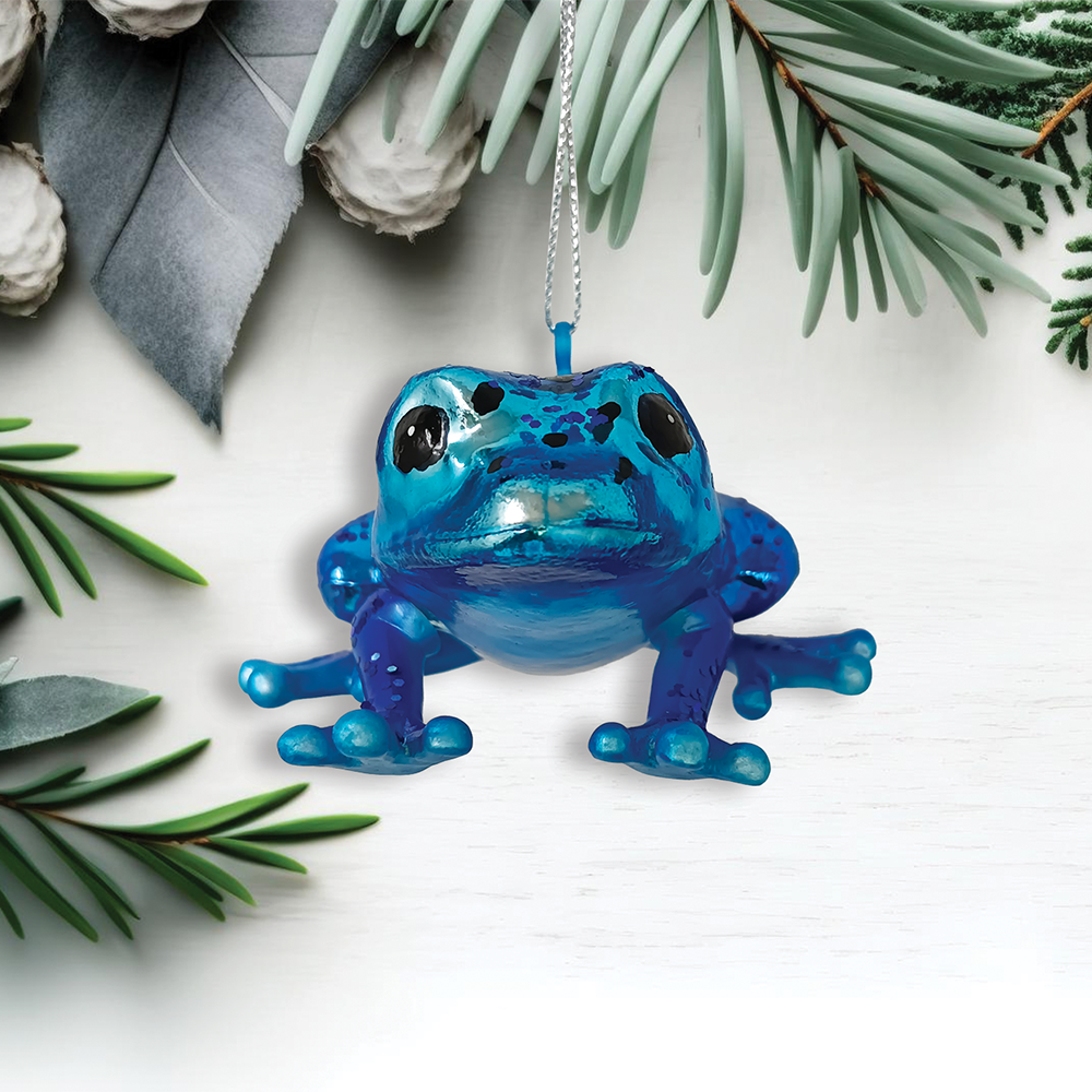 OrnamentallyYou – wholesale Ornament – Poison Dart Frog Glass Christmas Ornament2