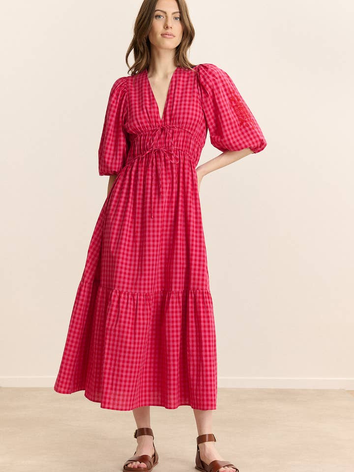 Checkered midi dress - VANINA for wholesale by Garance Paris