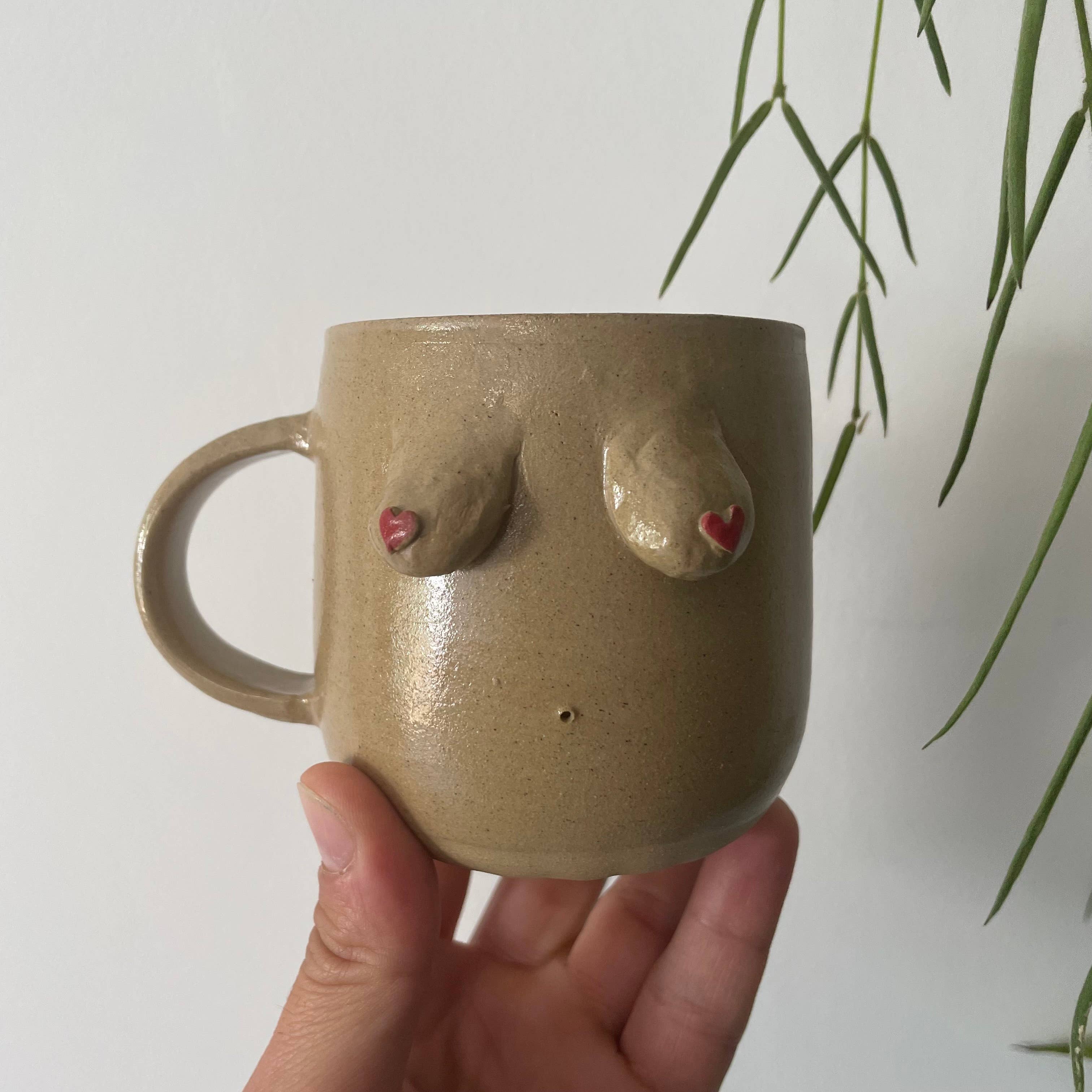 BoobieBu - Wholesale Coffee Mug - Ceramic Boob Mugs, 350ml, Handmade, selection of colours, Co7