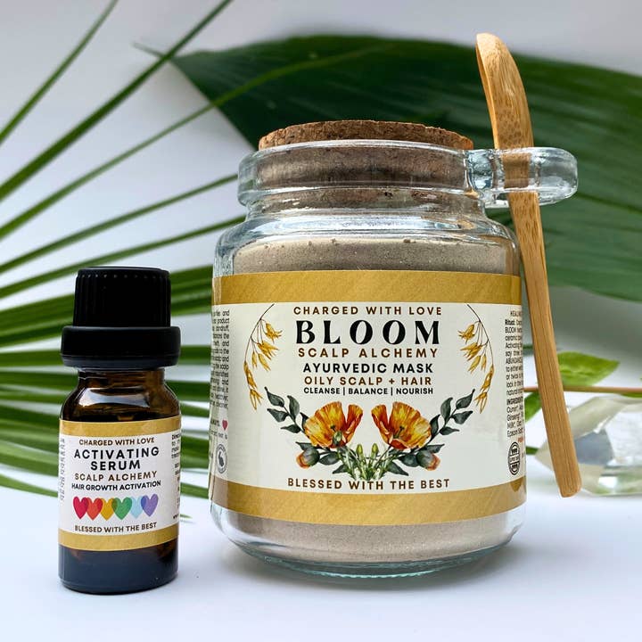 BLOOM Ayurvedic Mask For Oily Scalp and Hair - 240ML for wholesale by The Sacred Essence