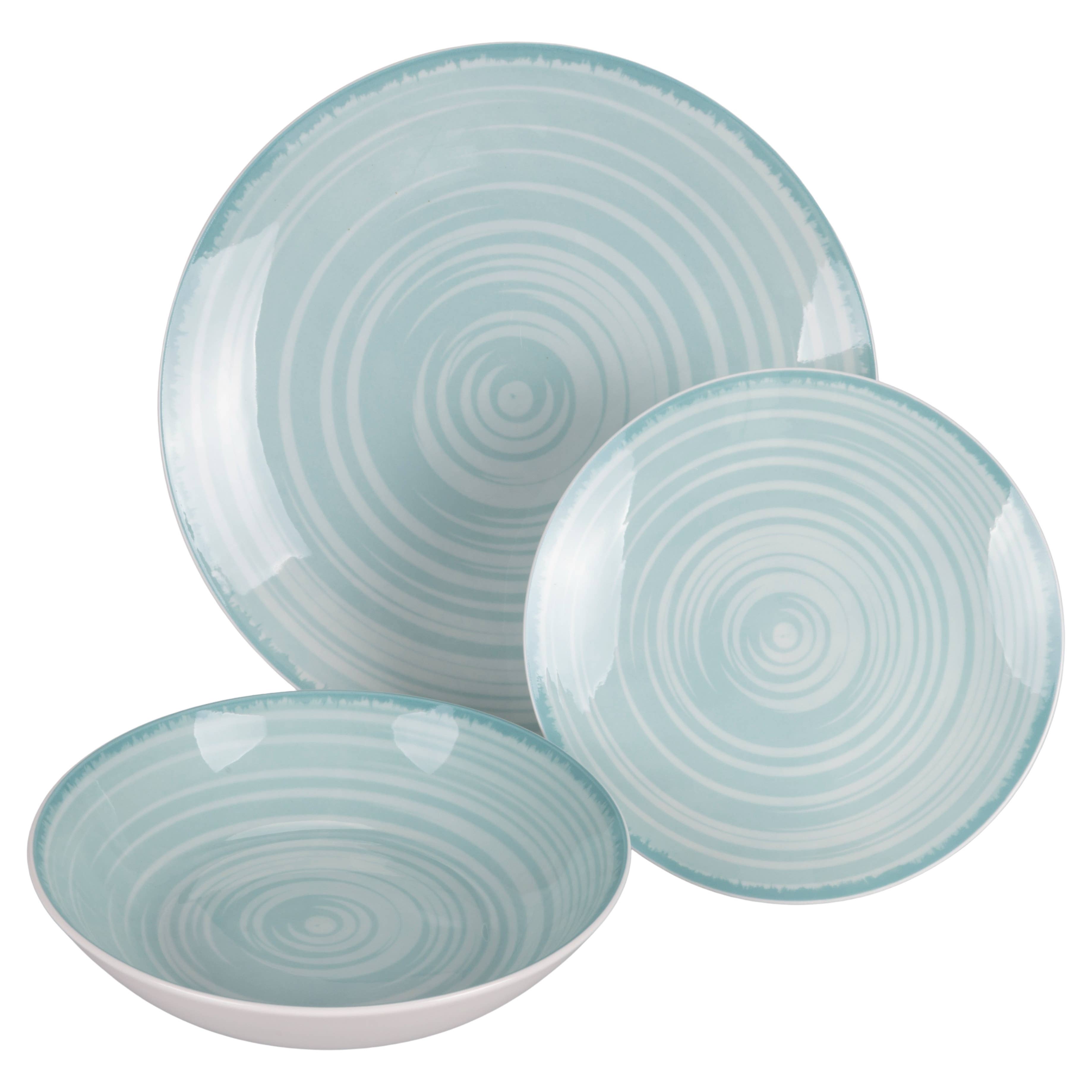 VdE Tivoli 1996 – Prato por atacado – Conjunto de Jantar Baita Acqua em Porcelana com 18 Peças2