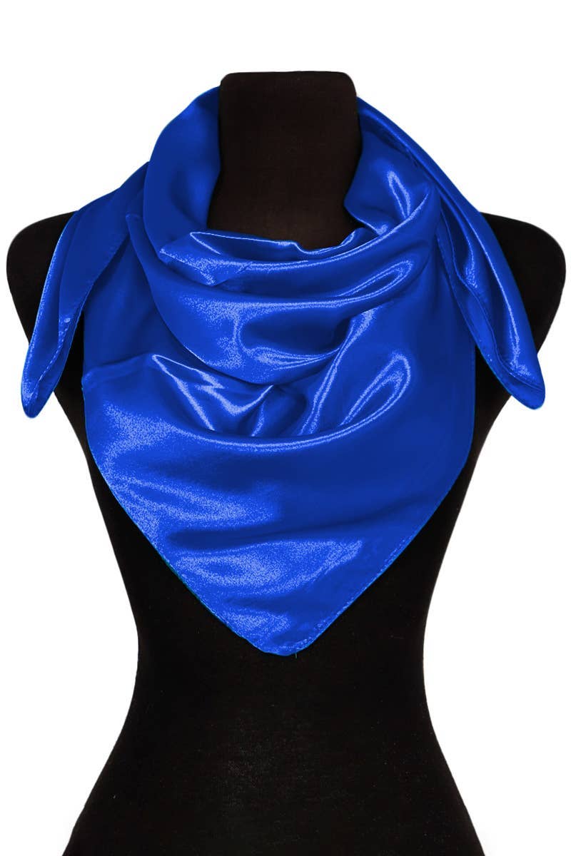 Cap Zone - Vente Écharpe – femme - Foulard carré brillant en satin polyester effet soie35