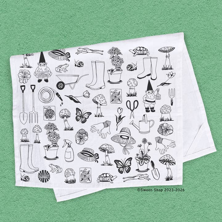 Gardening Tea Towel - 100% Premium Cotton Kitchen Dish Cloth for wholesale by Sween Shop